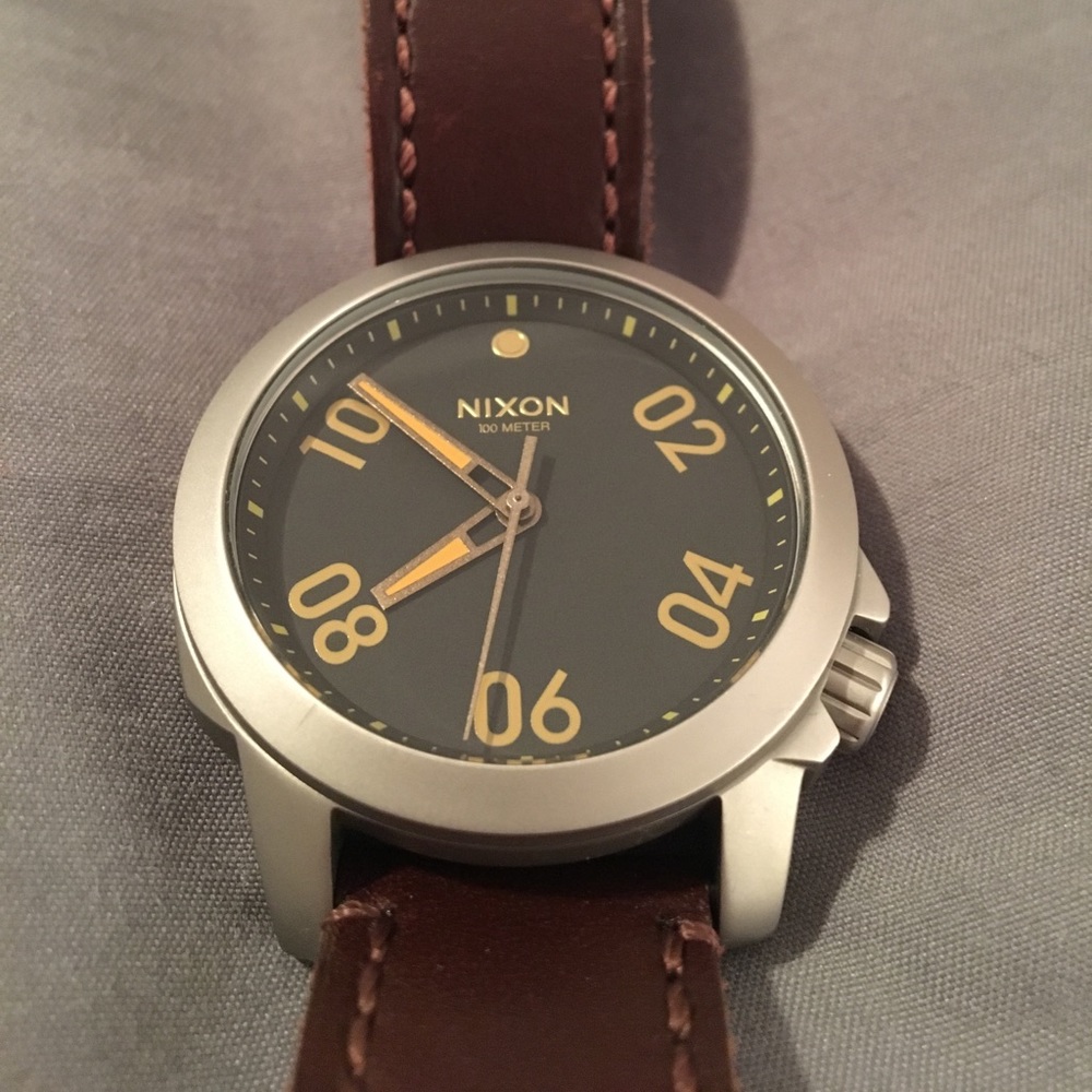 Nixon Ranger 40 Leather Watch